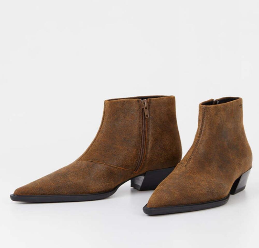 NEW Vagabond Cassie Short Boots in Brown Leather